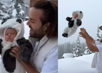 ცნობილმა რუსმა ბლოგერმა 2 თვის შვილი თოვლში ჩააგდო – შემაშფოთებელი კადრები