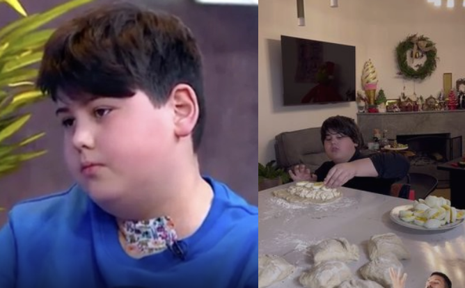 ვიდეო : “ყოჩაღი ბიჭი” – დათი ქოქრაშვილმა საშობაო ღვეზელი თავად მოამზადა