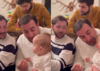 როგორ უმღერიან პატარა კირას გიორგი გაბუნია და ჯიმი აბესაძე – “ღამის შოუს” წამყვანი პოზიტიურ ვიდეოს გვიზიარებს