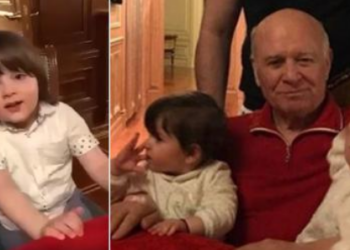 85 წლის ასლან აბაშიძე 5 წლის ვაჟთან ერთად – მამა-შვილის ვიდეო ინტერნეტჰიტად იქცა