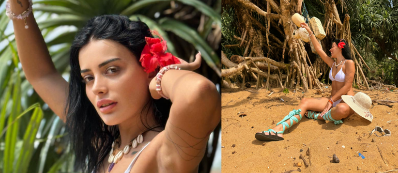 “სილამაზე” – სალომე უშხვანი შრი ლანკაზე გადაღებულ ფოტოებს გვიზიარებს