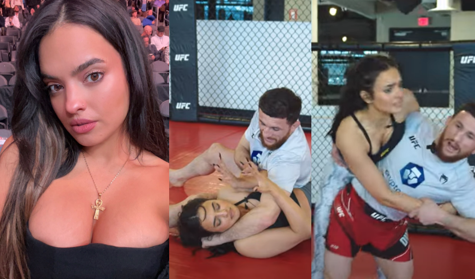 ვიდეო : მერაბ დვალიშვილი MMA-ს ცნობილ ჟურნალისტს ნინა დრამას ჭიდაობას ასწავლის