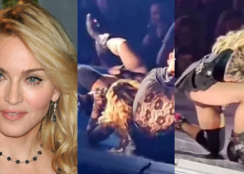 65 წლის მადონა სცენაზე პერფორმანსის დროს წაიქცა – ვიდეო სოციალურ ქსელს იპყრობს