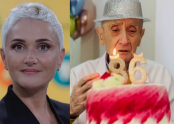ვიდეო : „იუმორი აქვს, ტორტი არ ჩააქრო! არ ახსოვს როგორ უნდა“ – ნანიკო ხაზარაძის მამა იუბილარია
