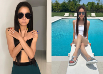 74 წლის დიზაინერი ვერა ვონგი აუზთან გადაღებულ ფოტოებს აქვეყნებს