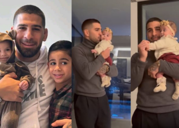 ილია თოფურია თავის გოგონასთან ერთად ცეკვავს – ჯორჯინა უზკატეგუი თბილ კადრებს გვიზიარებს