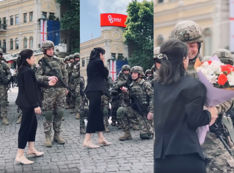 ხელის თხოვნა დამოუკიდებლობის დღის ღონისძიებაზე – ემოციური კადრები თავისუფლების მოედნიდან