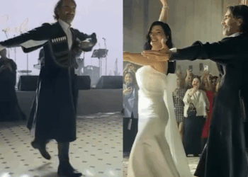 როგორ იცეკვა ქართული ცეკვა სოფი ლორენის ვაჟმა ? – ემოციური კადრები კარლო პონტისა და მარიამ შარმანაშვილის ქორწილიდან