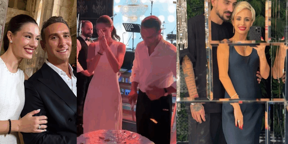 ოთო ფოლადაშვილის და მაშო ჩიჩუას ბრწყინვალე ცეკვა, უზარმაზარი ტორტი და ცნობილი სახეები – კადრები ირაკლი მაქაცარიას და ლიზა ჩიჩუას ქალიშვილის ნათლობის წვეულებიდან