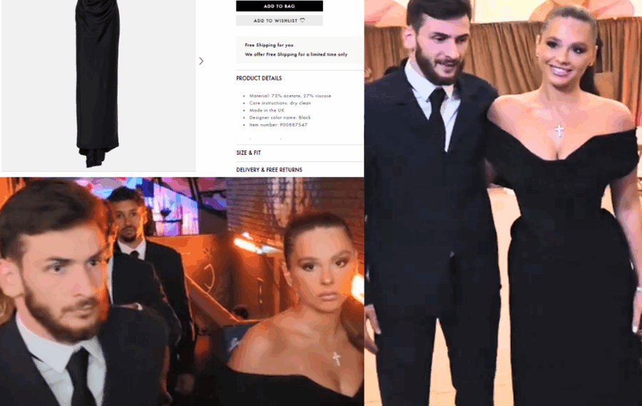 რა ღირს ნიცა თავაძის კაბა და ოქროსფერი ჩანთა, რომლითაც ის PSG Foundation Gala-ზე წარსდგა